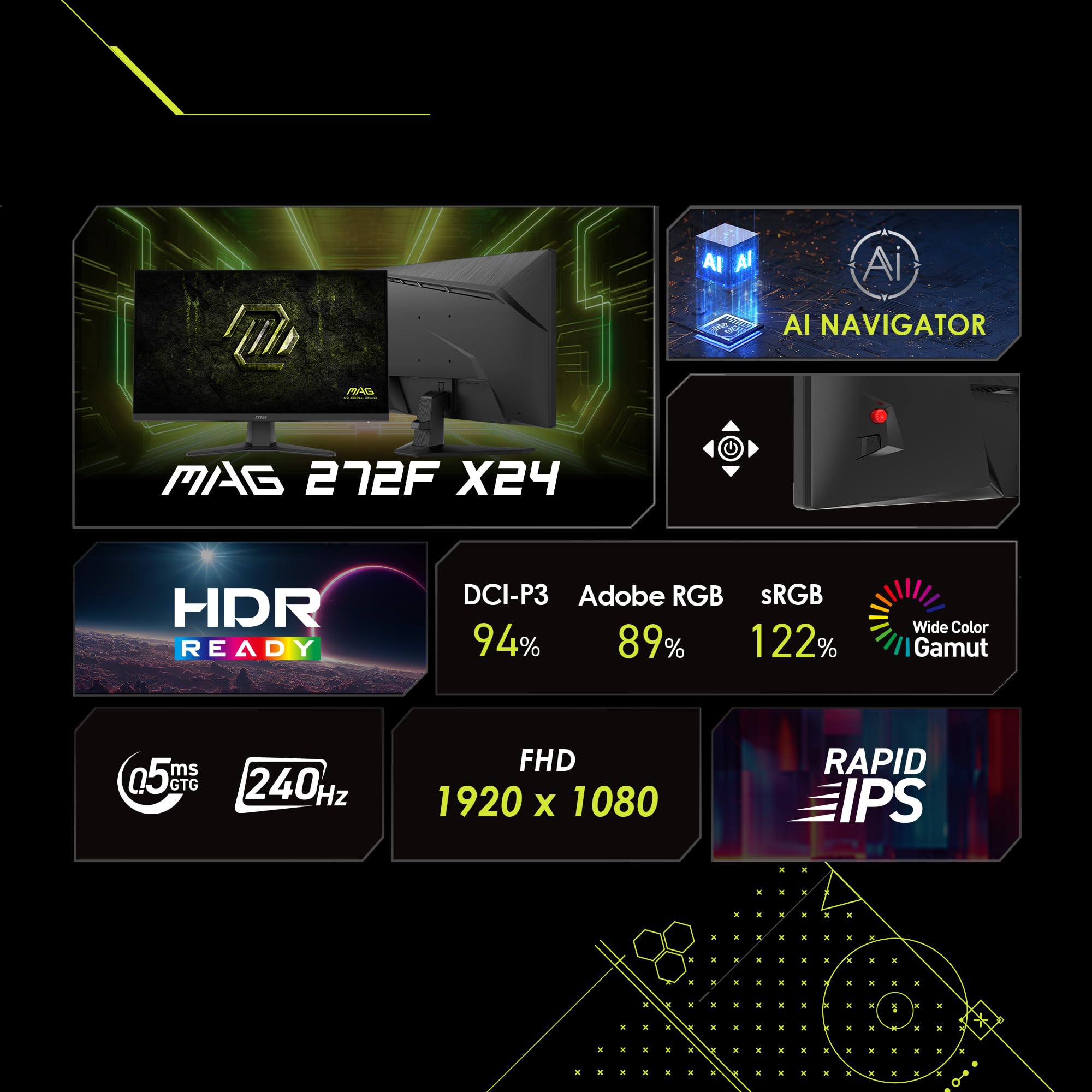 Amazon.co.jp: msi MAG 272F X24 27インチ 1920 x 1080 (FHD